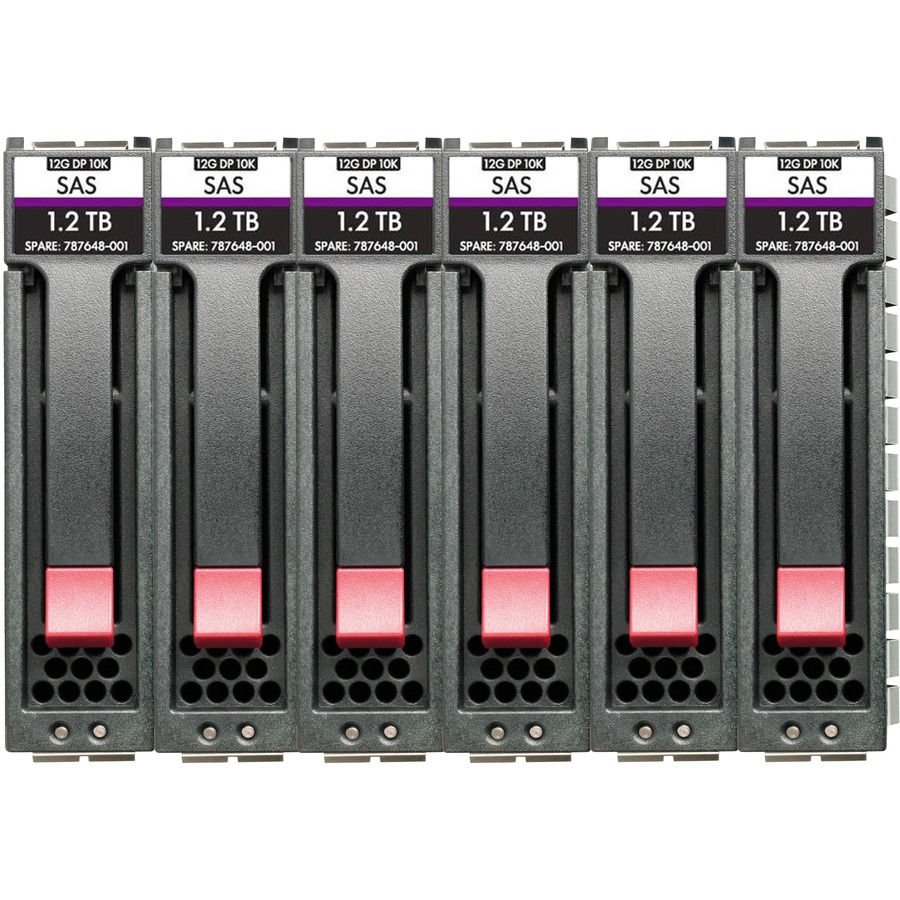 Ensemble de disques durs de serveur HPE MSA de 48 To (6x 8 To) 3,5" SAS 7,2K LFF