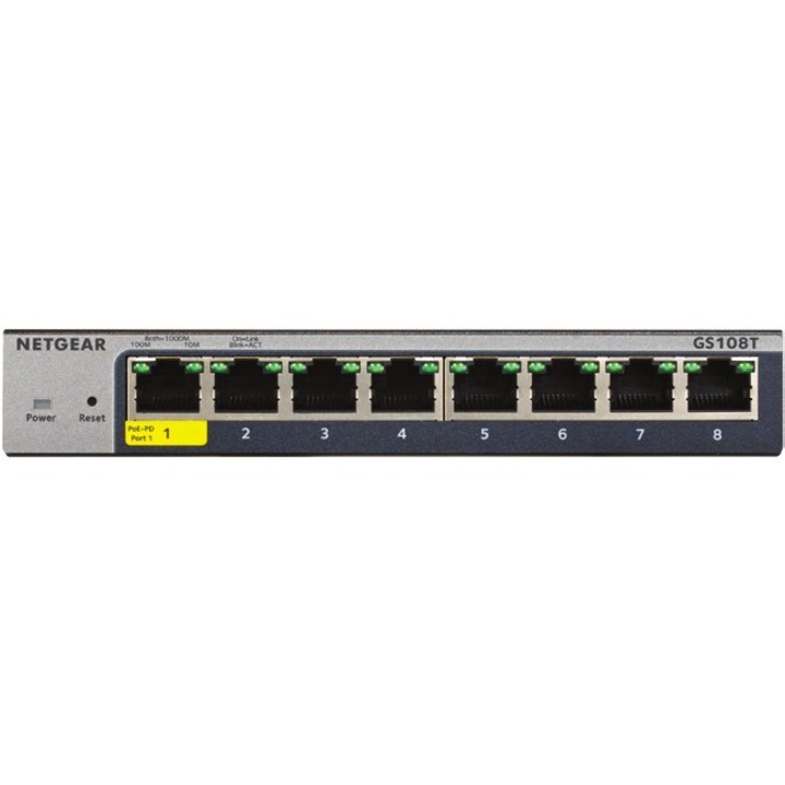NETGEAR GS108TV3 8-PORT GIGABIT ETHERNET SMART MANAGED PRO SWITCH IS CLOUD-ENABL