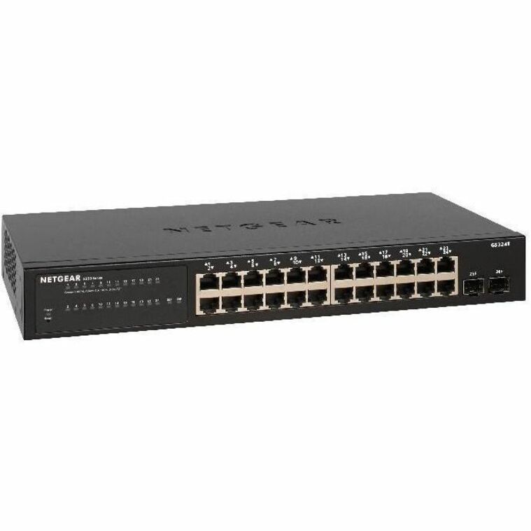 NETGEAR (GS324T-100NAS) Série S350 Commutateur professionnel intelligent géré 24 ports Gigabit Ethernet avec 2 ports SFP B