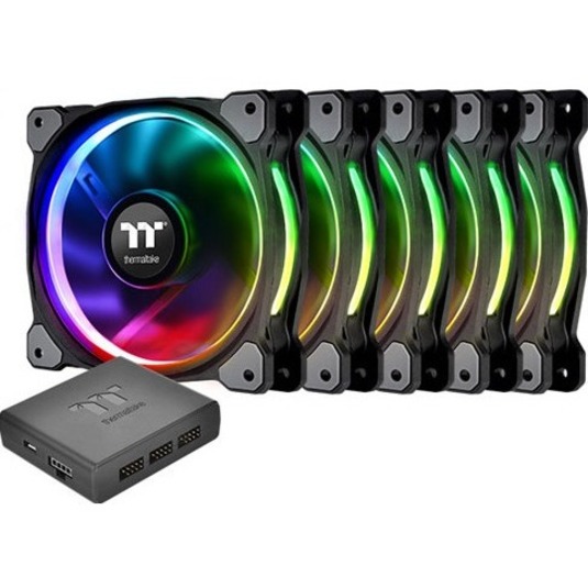 RIING PLUS 140MM RGB CASE FAN- 5 PACK