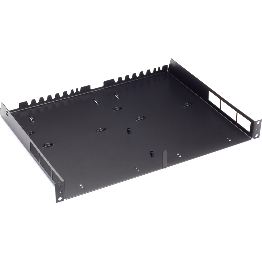 THIS BLACK BOX RACKMOUNT KIT ENABLES MOUNTING ONE OR TWO EMERALD-4K TRANSMITTERS