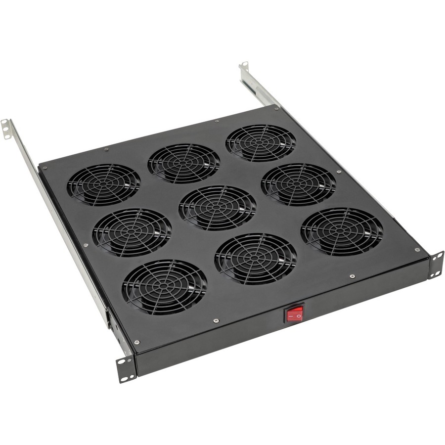 Fan Tray for 19 In. Racks - 1u, 9 120v High-Performance Fans, 864 Cfm, C14 Inlet