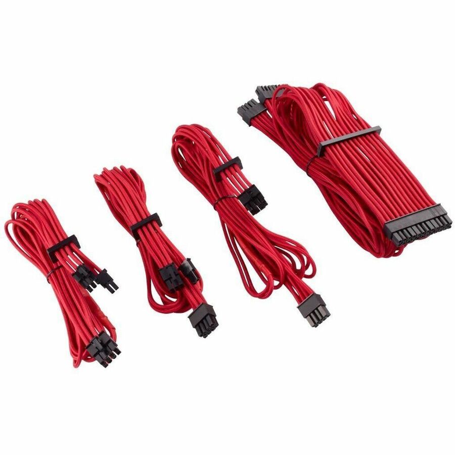 PREMIUM INDIVIDUALLY SLEEVED DC CABLE STARTER KIT, TYPE 4 (GENERATION 4), RED