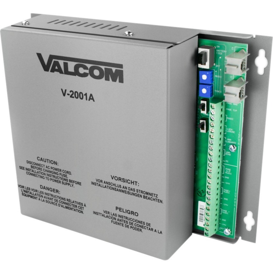 ONE-WAY, 1 ZONE, ENHANCED PAGE CONTROL WITH BUILT-IN POWER PROVIDES A BACKGROUN