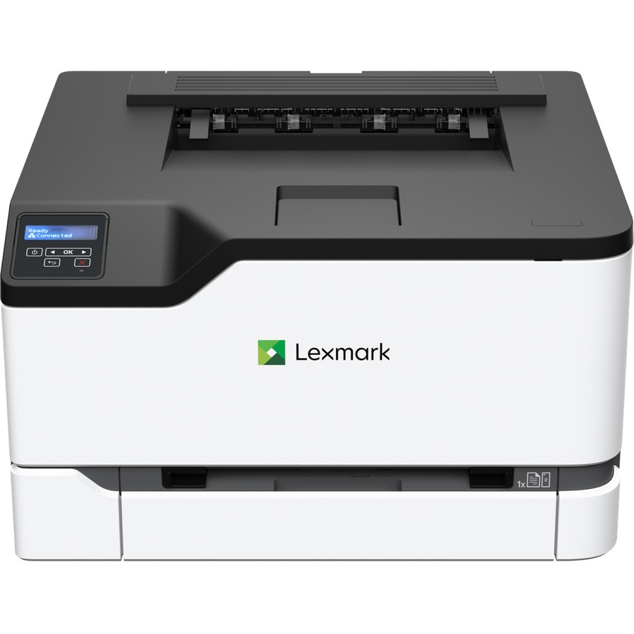 Lexmark CS331dw with color output up to 26 pages per minute, high-yield replacement toner cartridges and connectivity via Wi-Fi and gigabit Ethernet, the Lexmark CS331dw provides the added performance small workgroups need, all in a compact package. Power