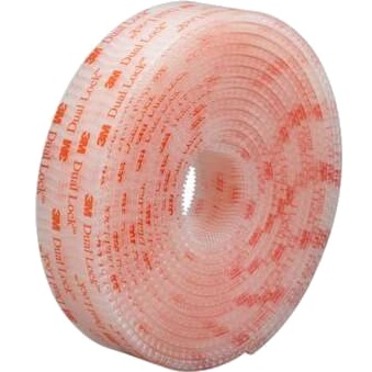 3M DUAL LOCK RECLOSABLE FASTENER SJ3560, CLEAR, 1/2 IN X 50 YD, TYPE 250
