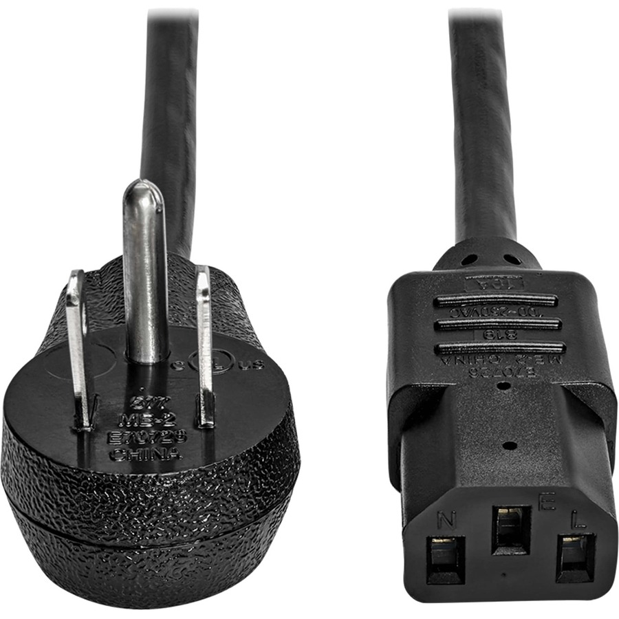 POWER CORD - C13 - FEMALE LEFT GENDER - NEMA 5-15P - MALE RIGHT GENDER - 6FEET L