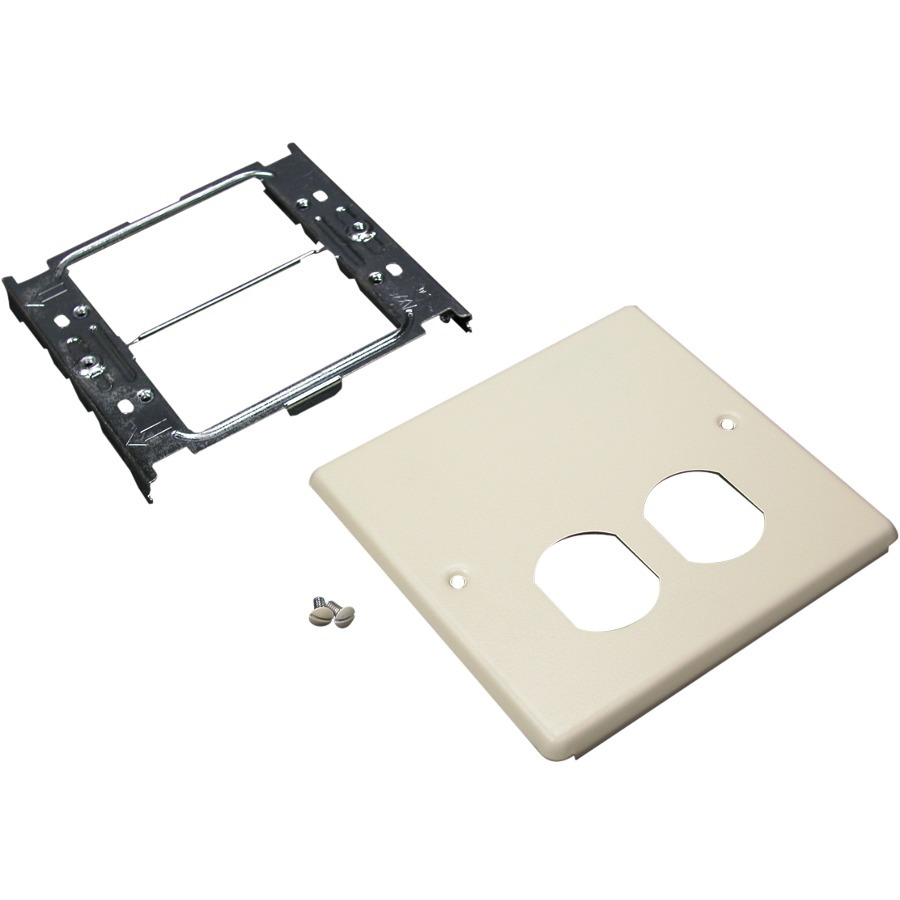 2-GANG DUPLEX RECEPTACLE-GRAY
