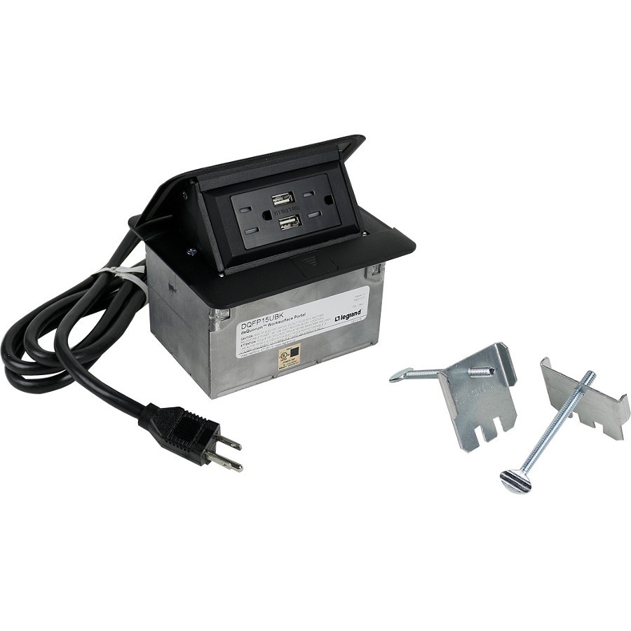 BK,15A TR DPX USB 6FT CRD