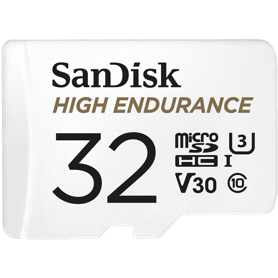 SANDISK HIGH ENDURANCE MICROSDHC, 32GB, U3, V30, C10, FULL HD RECORDING, W/ADAPT