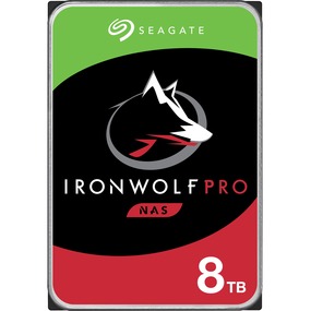 Seagate IronWolf Pro 8TB NAS Int. Hard Drive–CMR 3.5inch SATA 6Gb/s 7200 RPM 256MB Cache 5Yr Warr ST8000NE001.