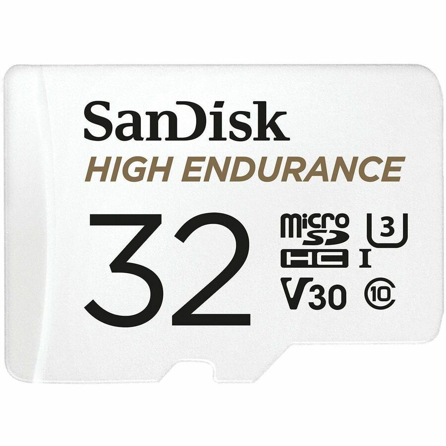 SANDISK HIGH ENDURANCE MICROSD CARD UHS-I 32GB MICROSD 100MB/S(R) / 40MB/S(W)