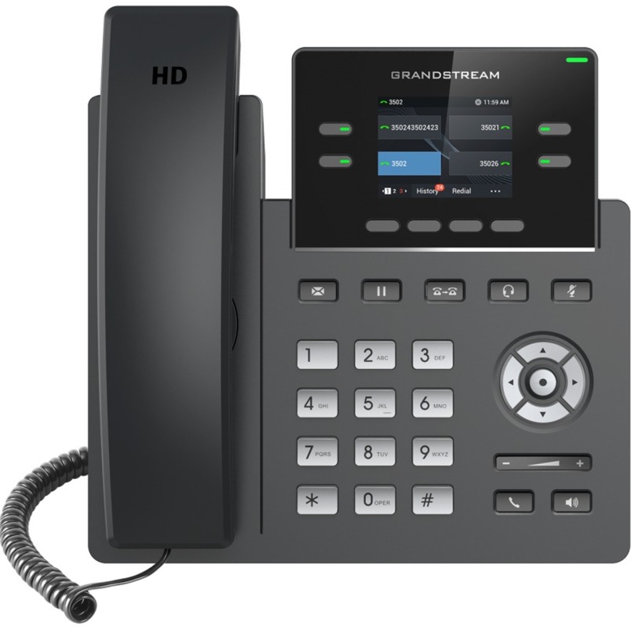 GRP2612 - CARRIER-GRADE IP PHONE - 4-LINE PROFESSIONAL IP PHONE DESIGNED FOR MAS
