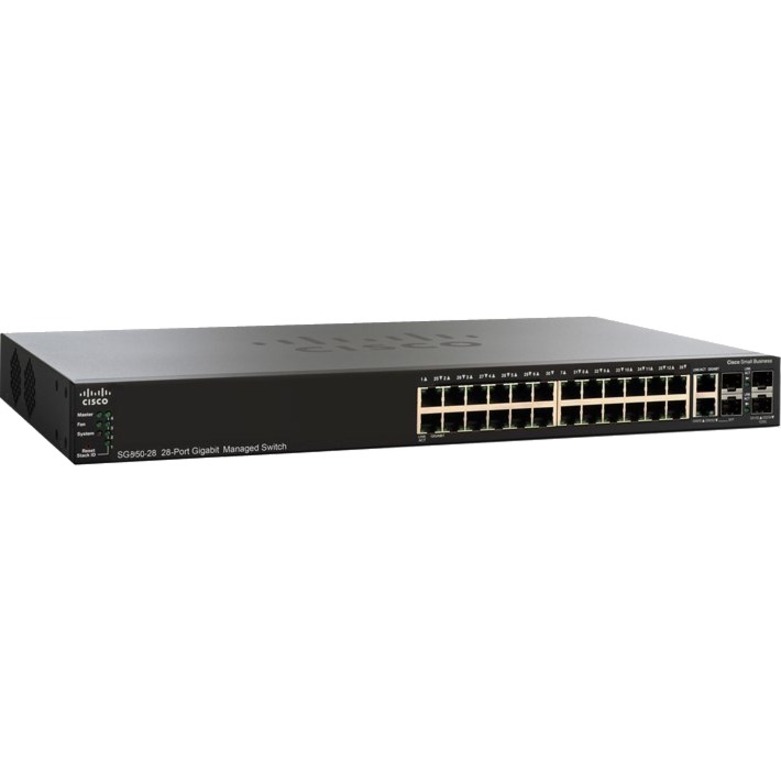 CISCO SG350-28 28-PORT GIGABIT MANAGED SWITCH REMANUFACTURED