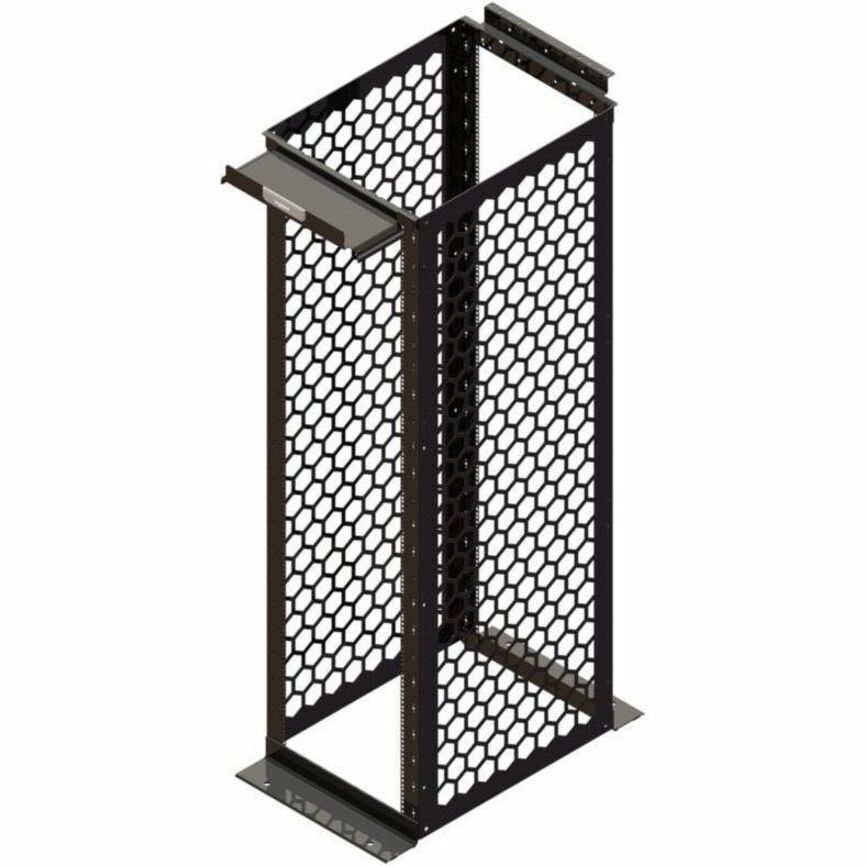MM20,RACK,30 CHAN,7SQ HOLE RAILS BK