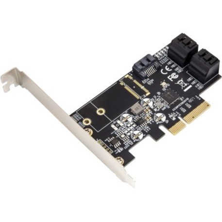 PCI-EXPRESS 3.1, X2, 5-PORT SATA 6G CARD, NON-RAID, JMICRON JMB585 CHIPSET, WITH