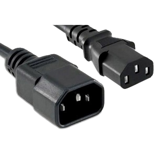 Enet C13 to C14 Power Cord Extension 250v 18 Awg 10a Blue 5ft