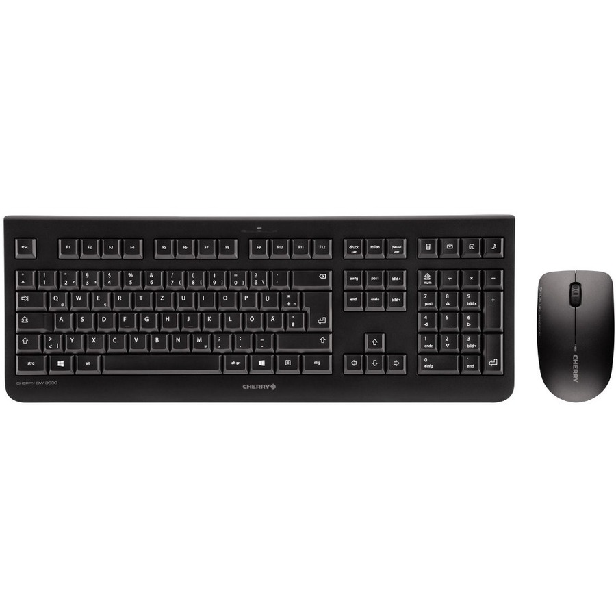 DW 3000 WIRELESS KB+MOUSE BUNDLE, FRENCH 105+4 WHISPER QUIET KEYS, BLACK, 3 BOTT