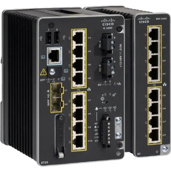 CATALYST IE3400 WITH 8 GE COPPER PORTS, EXPANSION MODULE