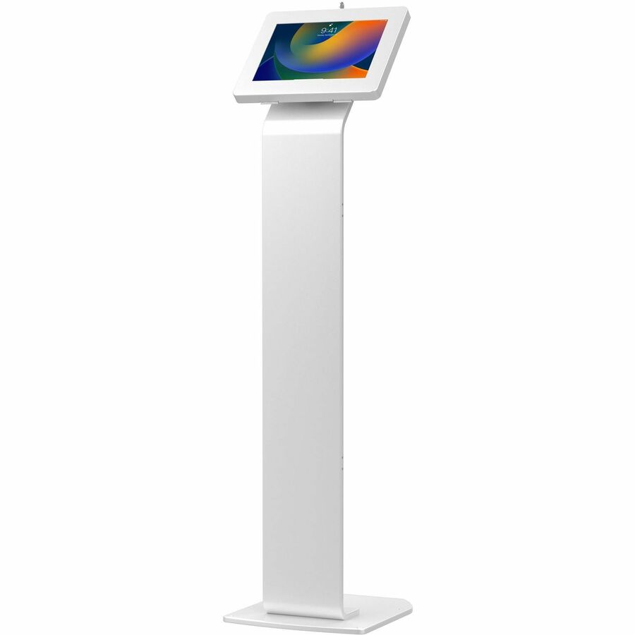 PREMIUM LOCKING FLOOR STAND KIOSK (WHITE