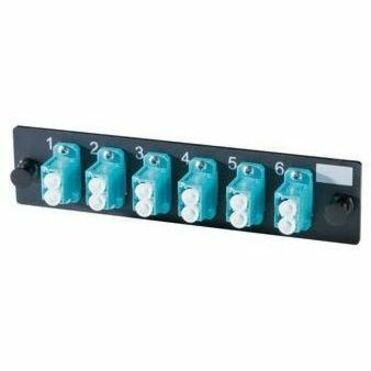 CABLES TO GO 6-LC (12 FIBERS) MULTIMODE AQUA ADAPTERS WITH CERAMIC ALIGNMENT SLE