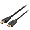Kensington DisplayPort/HDMI Audio/Video Cable - 6 ft DisplayPort/HDMI A/V Cable for Audio/Video Device, Docking Station, Projector, Monitor, Notebook, Desktop Computer - First End: 1 x HDMI 1.4 Digital Audio/Video - Male - Second End: 1 x DisplayPort 1.2