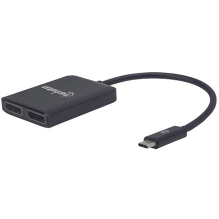 USB-C to Dual Displayport Adapter - Mst