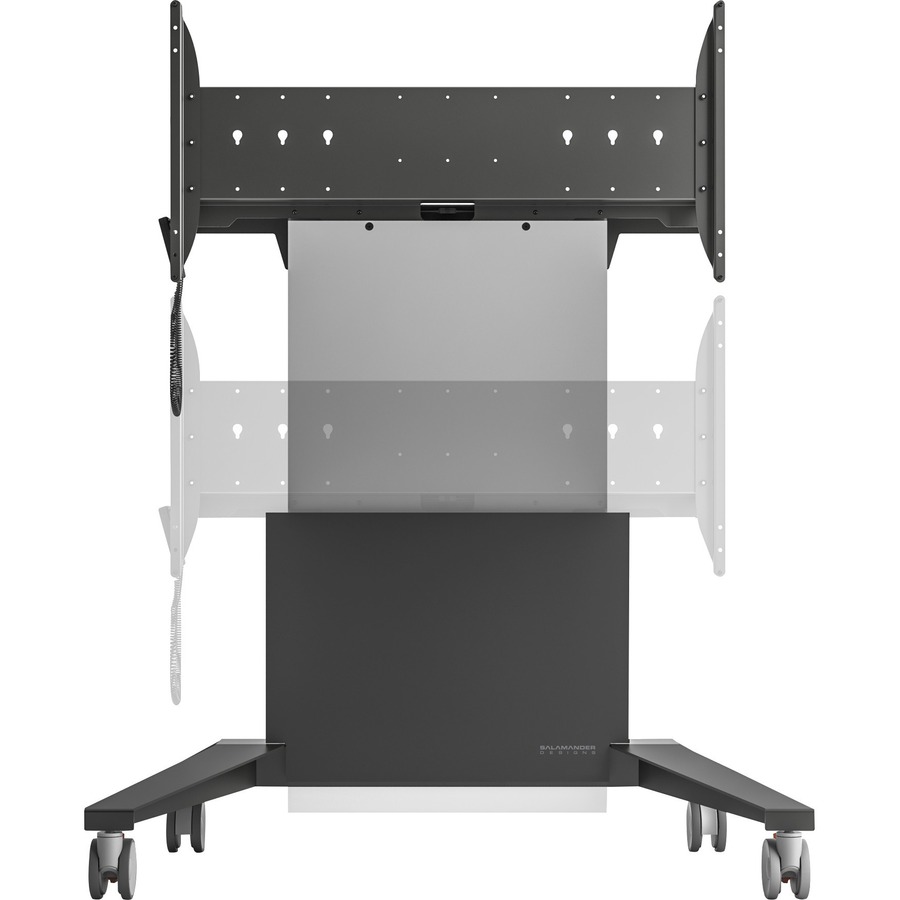 MOBILE STAND-XL, ELECTRIC LIFT - GRAPHITE AND GRAY- EXPORT, SUPPORTS PANELS 60-9