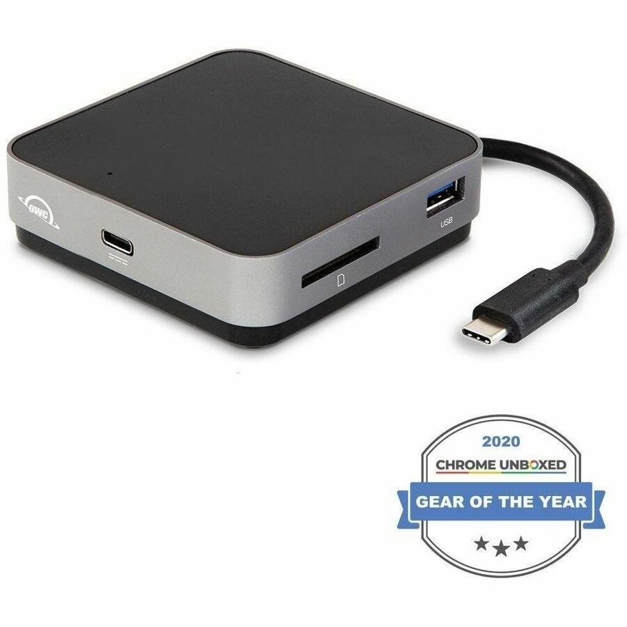 OWC USB-C TRAVEL DOCK 5-PORT PORTABLE USB-C DOCK - INTEGRATED USB-C CABLE WITH B
