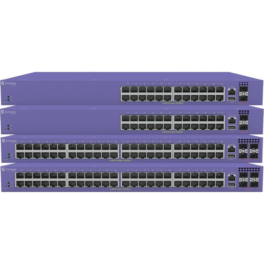 SIX PACK OF - V400 SERIES 48 101001000BASE-T POE 4 100010GBASEX UNPOPULATED SFP