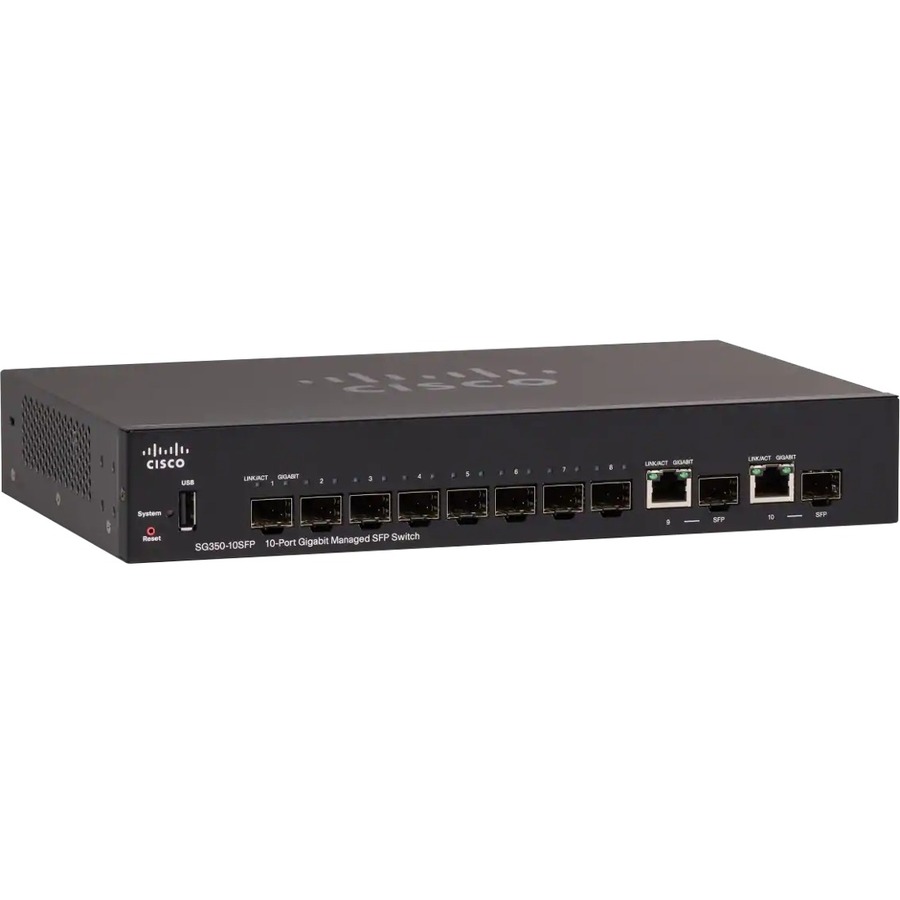 CISCOSG350-10SFP10-PRTGBMANAGEDSFPSWITCH REMANUFACTURED
