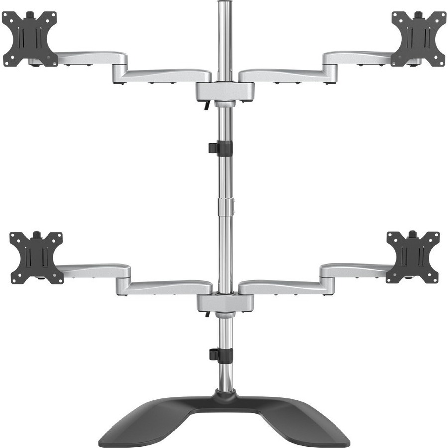 VESA 75X75/100X100MM DESKTOP QUAD MONITOR STAND (2X2) SUPPORTS 4 DISPLAYS UP TO
