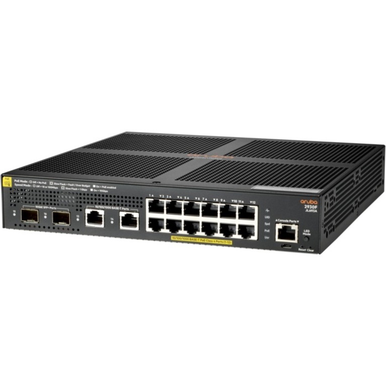 ARUBA 2930F 12G POE+ SWITHC
