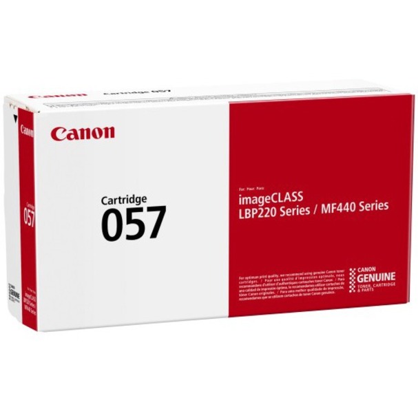 Canon 057 Original Toner Cartridge - Black - Laser - 3100 Pages - 1 Pack