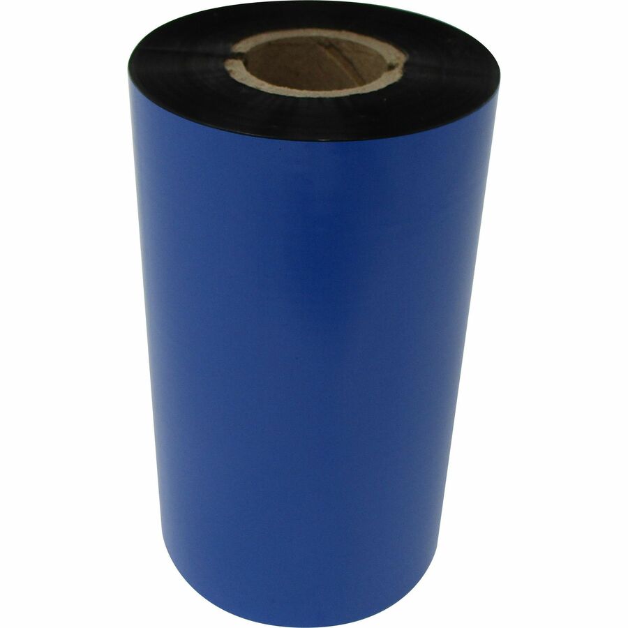 110MM (4.33IN) WIDE TT WAX RIBBON, BLACK, 1 CORE W NOTCH, 300M/ROLL, 12 ROLLS/UN