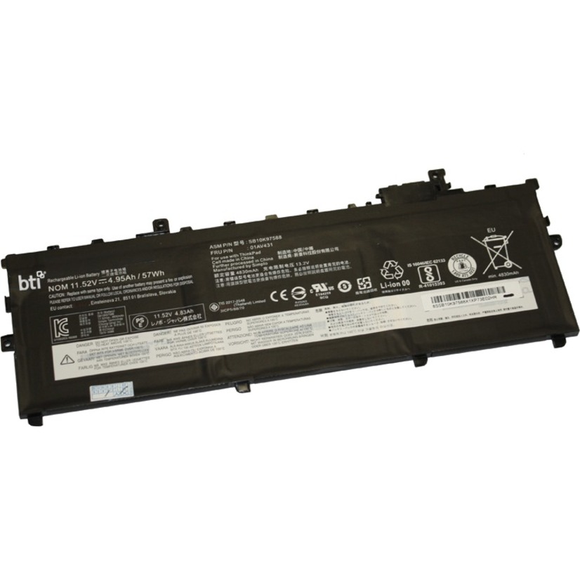 REPLACEMENT LI-POLYMER BATTERY FOR LENOVO THINKPAD X1 CARBON 5TH GEN SB10K97587