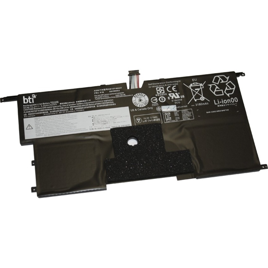 REPLACEMENT LI-POLYMER BATTERY FOR LENOVO THINKPAD X1 CARBON 3RD GEN SPECS 15.2V