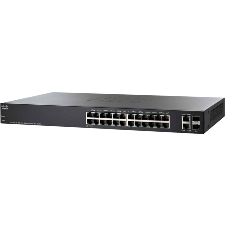 Commutateur intelligent Cisco SG220-26 Plus avec 26 ports Gigabit (SG220-26-K9-BR)