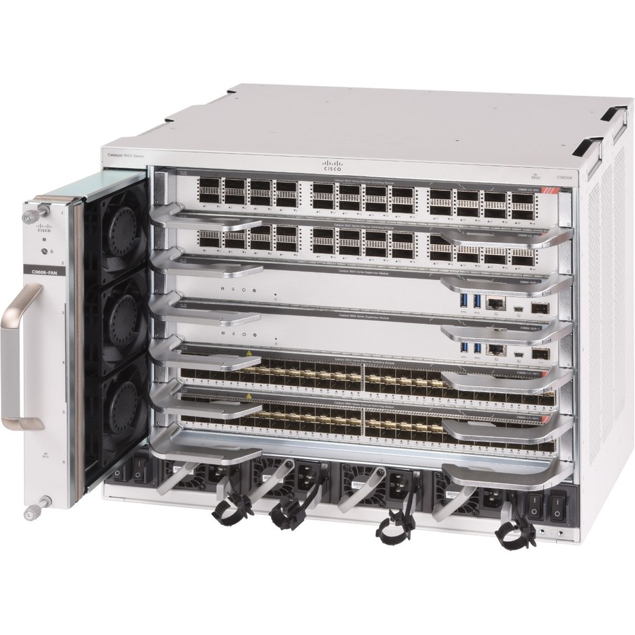 FED ONLY, CISCO CATALYST 9600 SERIES 6 SLOT CHASSIS 1 YEAR
