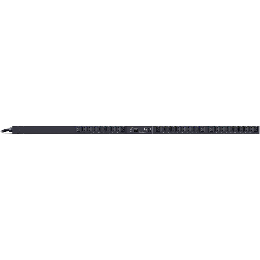 CyberPower PDU83103 3 Phase 200 - 240 VAC 20A Switched Metered-by-Outlet PDU - 30 Outlets, 10 ft, NEMA L15-20P, Vertical, 0U, LCD, 3YR Warranty