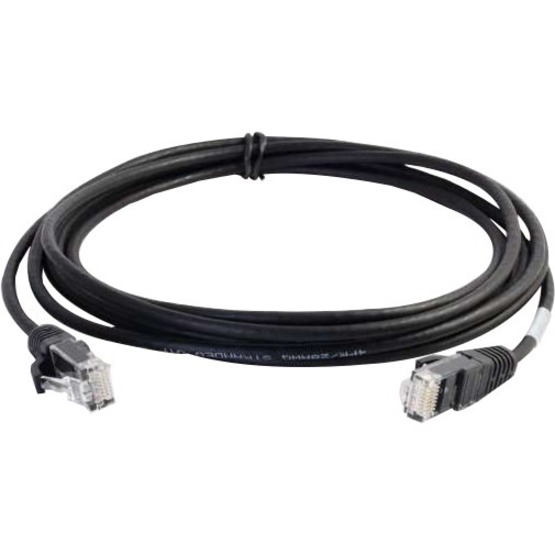 VS 7FT BLK BOOTED C6 28AWG CM