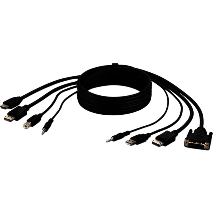 DVI to HDMI DP-DP USB AUD 6