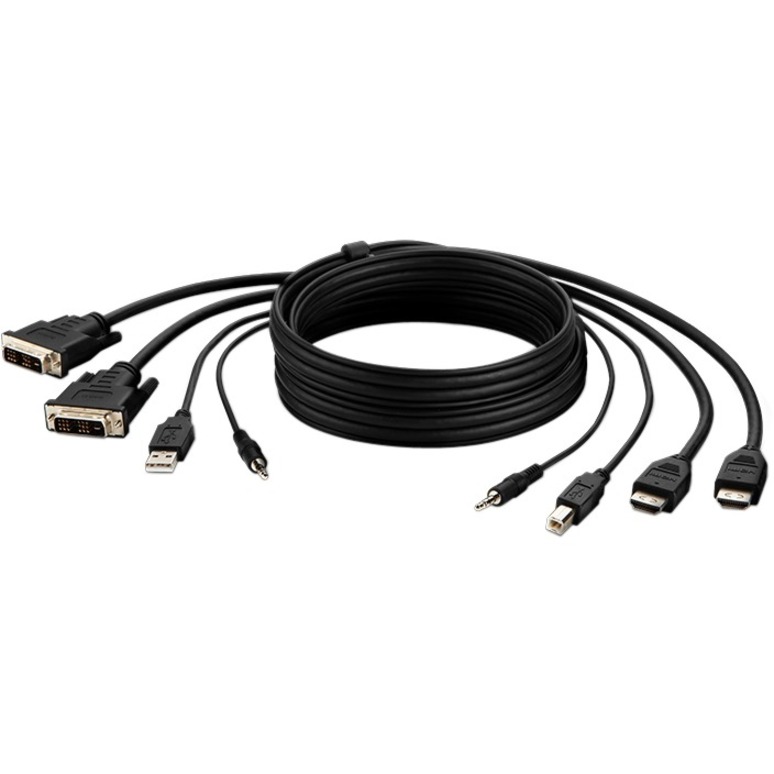 2 DVI to HDMI USB AUD CBL 6