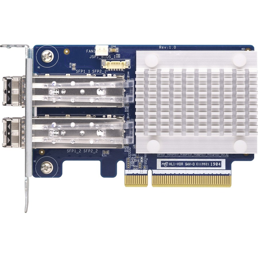 QNAP Dual Port 16Gb Fibre Channel FC Expansion Card - for select NAS SAN Server, SFP+ transceivers included (QXP-16G2FC)