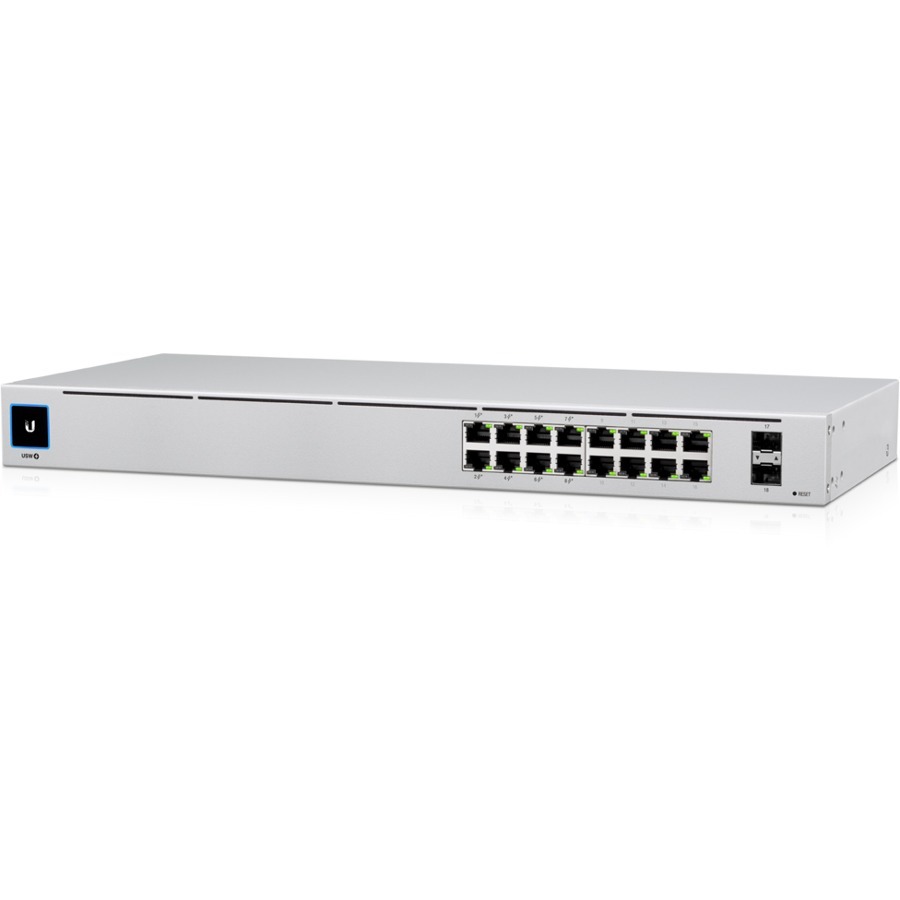 Commutateur Ethernet Ubiquiti UniFi USW-16-POE 16 Ports G&eacute;rable - 16 Ports - G&eacute;rable - 2 Couche support&eacute;e - Modulaire - Paire torsad&eacute;e, Fibre Optique - 1U Haut - Montable en rack, Bureau - 1 an(s) Garatie limit&eacute;e