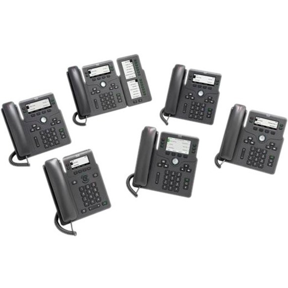 CISCO 6861 PHONE WITH NA POWER ADAPTER FOR MPP SYSTEMS