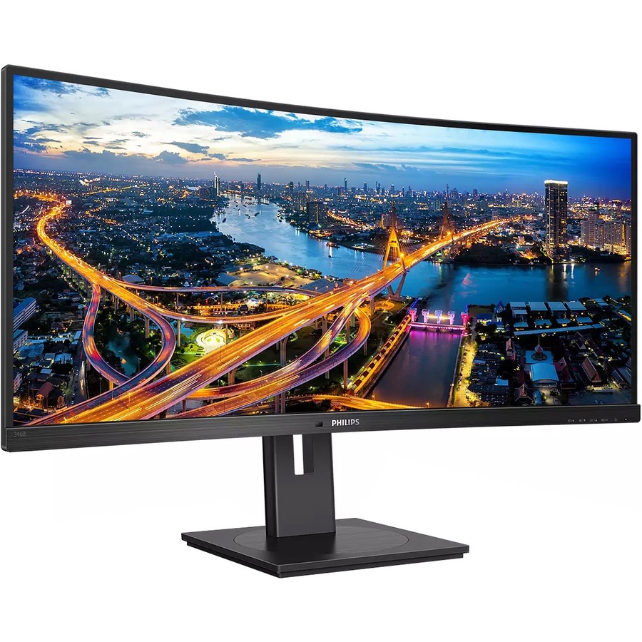 Philips 34" Curved Ultrawide LCD Monitor with USB-C