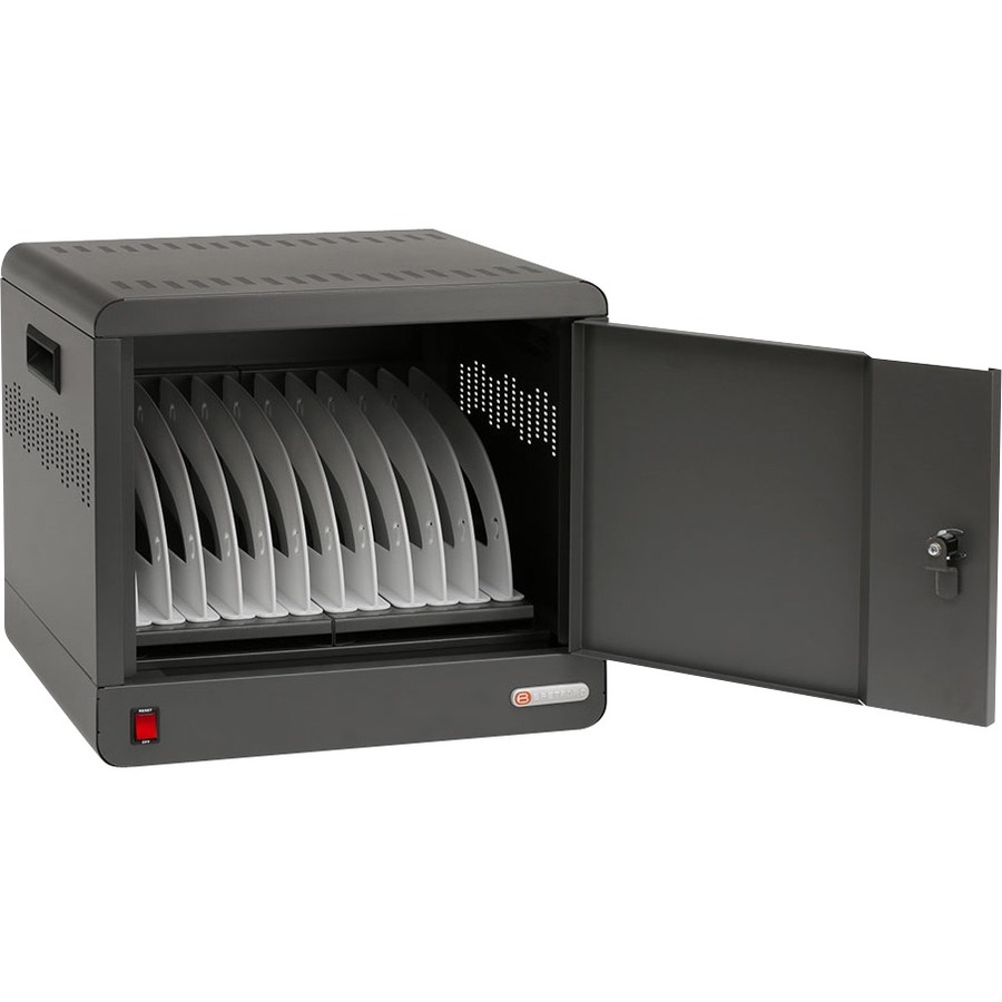 CUBE MICRO STATION, AC POWER, PADLOCK, CHARCOAL