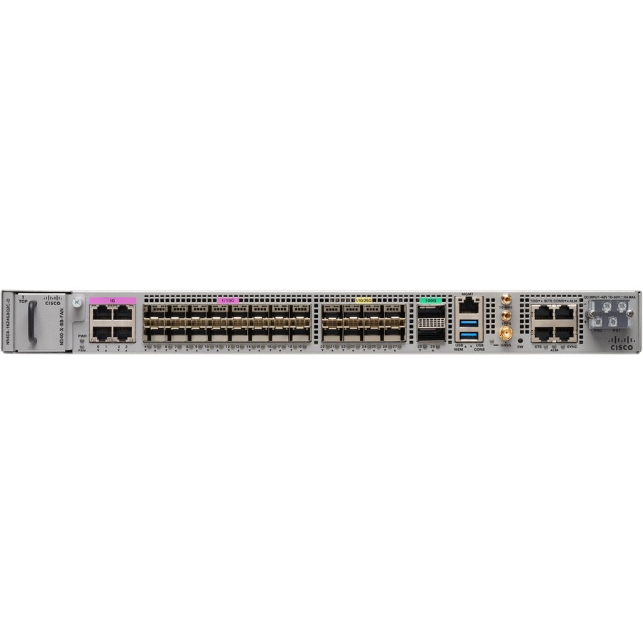 NCS540 16X10G+4X1G CU+8X25G+2X100G DC