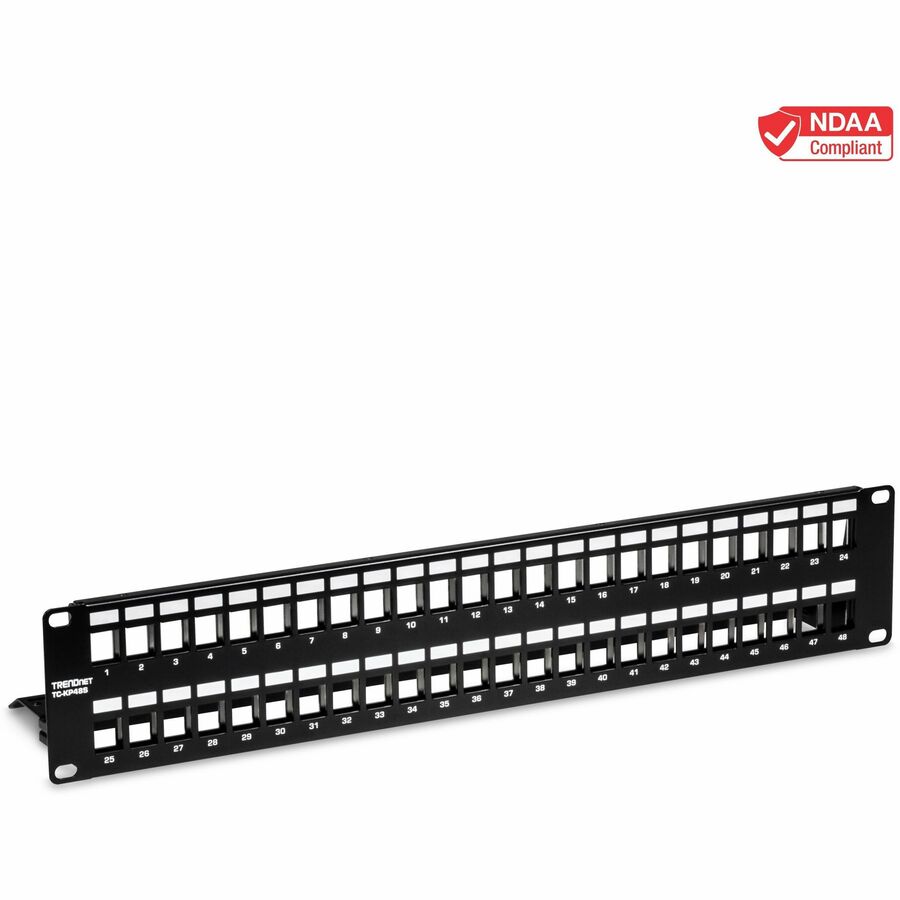 48-Port Blank Keystone Panel